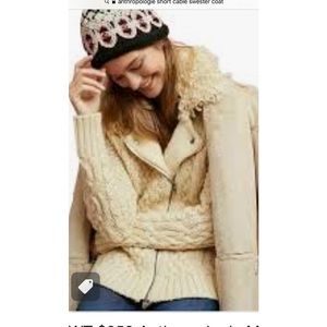 Anthropologie moth cable kinit‎ sweater coat. New without any tags . Retsil 258